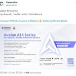 Canaan выпустит биткоин-майнер серии Avalon-14 с эффективностью 1 Дж/т